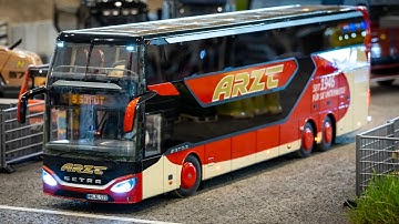 Unique exteme detailed RC BUS with incredible features - scale 1/14 - and RC Trucks & Construction!
