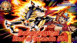 Salamangreat End of Season 55 / Master Rank Gameplay & Deck list [Yu-Gi-Oh! Master Duel] Season 55