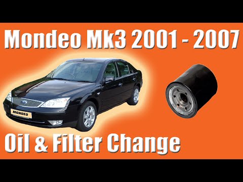 Ford Mondeo Mk3 How To Change The Oil And Filter 1 8 Litre