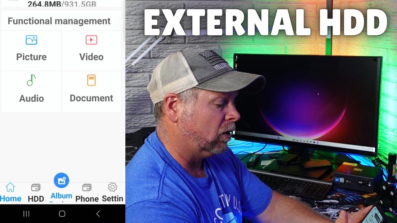 NEWQ External Hard Drive for PC, Apple, Android phones