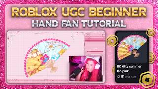 ROBLOX UGC BEGINNER TUTORIAL || HOW TO MAKE A HANDFAN IN BLENDER