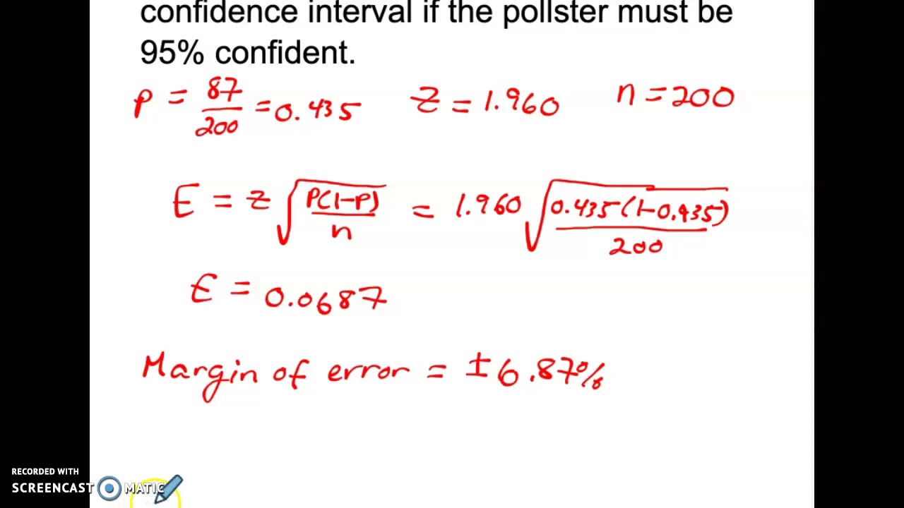 Confidence Interval 