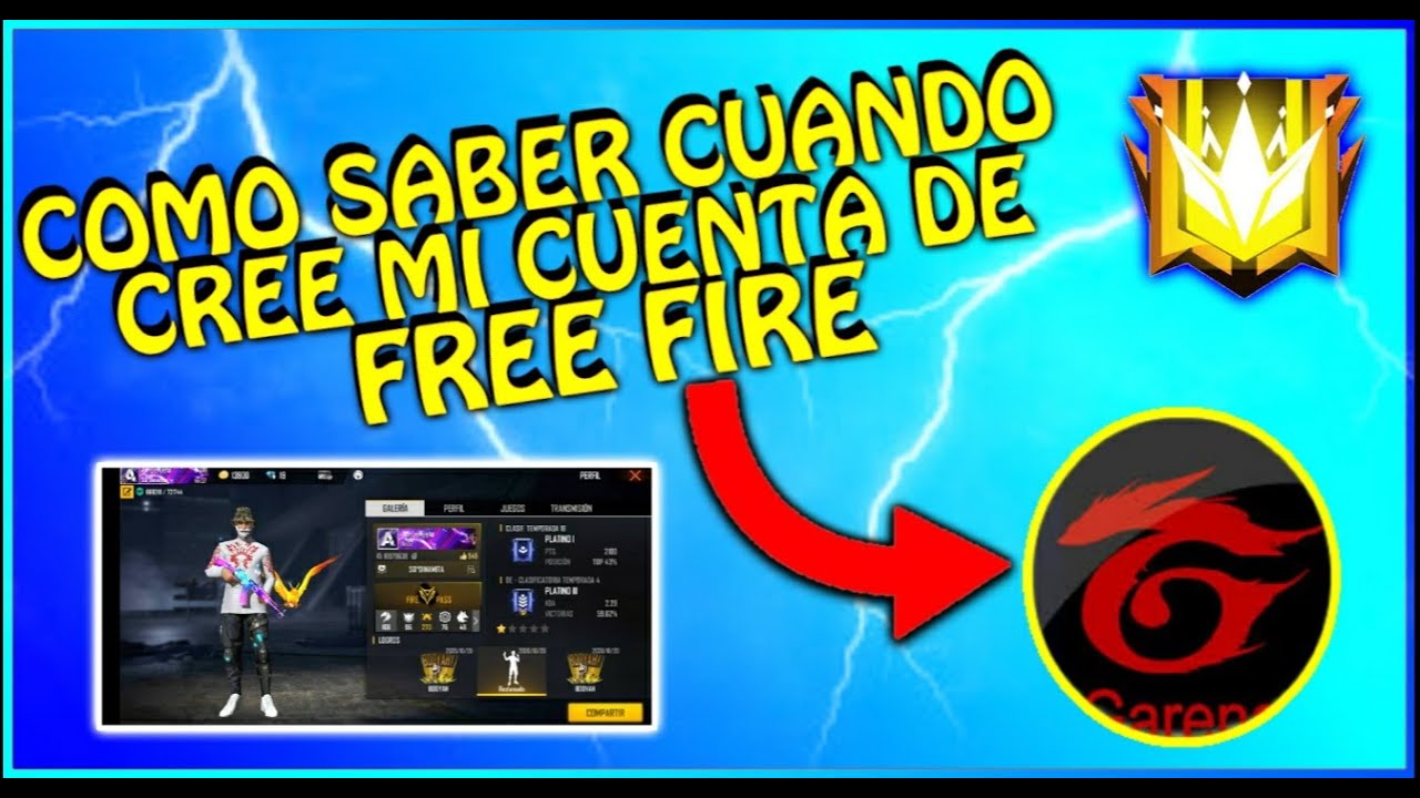 ➤ ¿Cómo saber cuándo cree mi cuenta de Free Fire con ID de