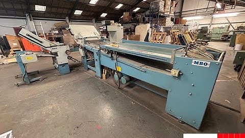 MBO B26 4 4 fold paper folder with round pile continuous feeder   MBO B26 4 4 folder   Gab Supplies