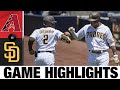 Padres score five in 4th to top D-backs | D-backs-Padres Game Highlights 7/27/20