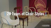 List Of Chair Styles Different Types Of Chairs In English With Names And Pictures Youtube