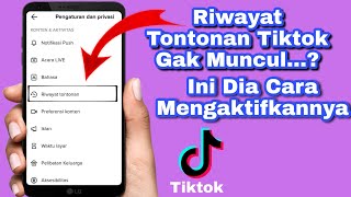 HOW TO ACTIVATE THE MISSING WATCH HISTORY ON OUR TIKTOK ACCOUNT