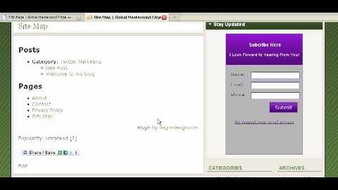 Video 24 Plugins Site Map Contact Form Flexsqueeze