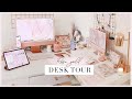 ROSE GOLD M1 IMAC UNBOXING 👩🏼‍💻 + My Updated Desk Set Up / Office Tour! ✨