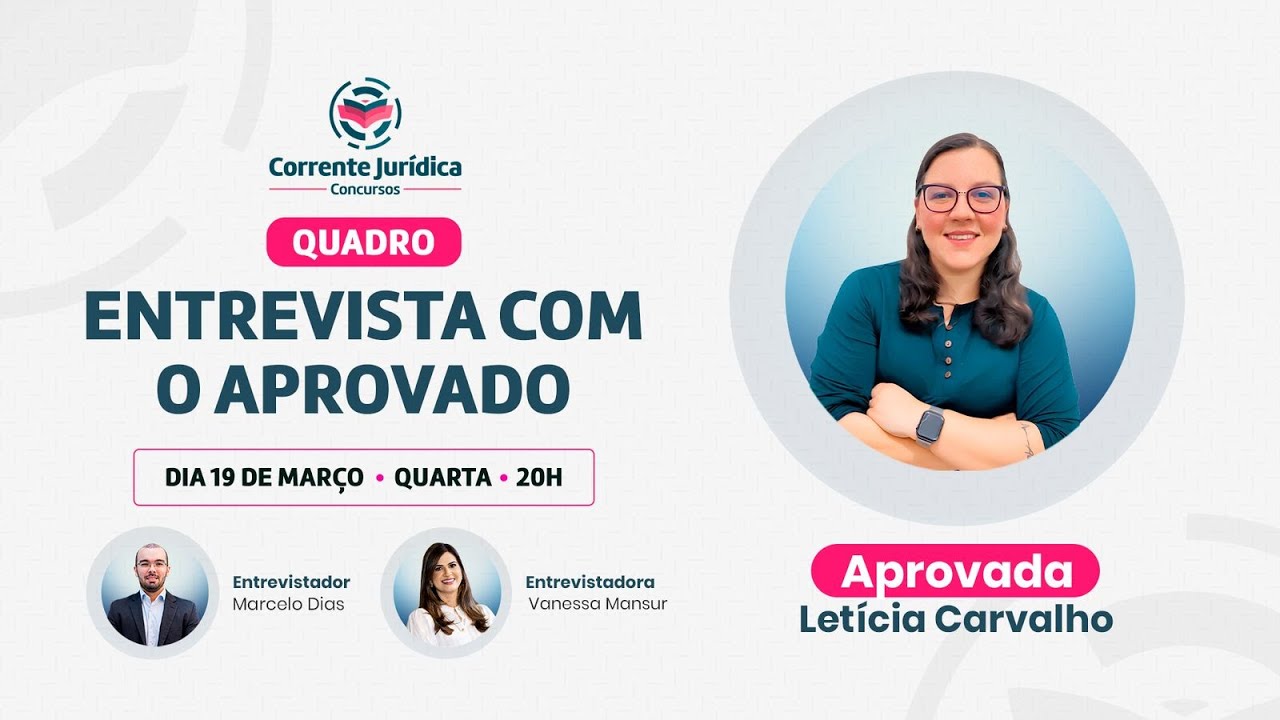 LIVE com a Aprovada Letícia Carvalho