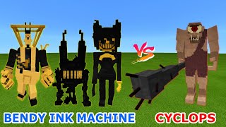 Bendy And The Ink Machine vs. Cyclops in Minecraft PE | MCPE/MCBE Addon by BendyTheDemon18 screenshot 3