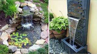 24 Fuentes De Agua Caseras Y Relajantes Para La Belleza Del Jardín Al Aire Libre