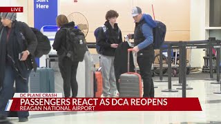 'We are nervous': Passengers react as flights resume at Reagan National Airport