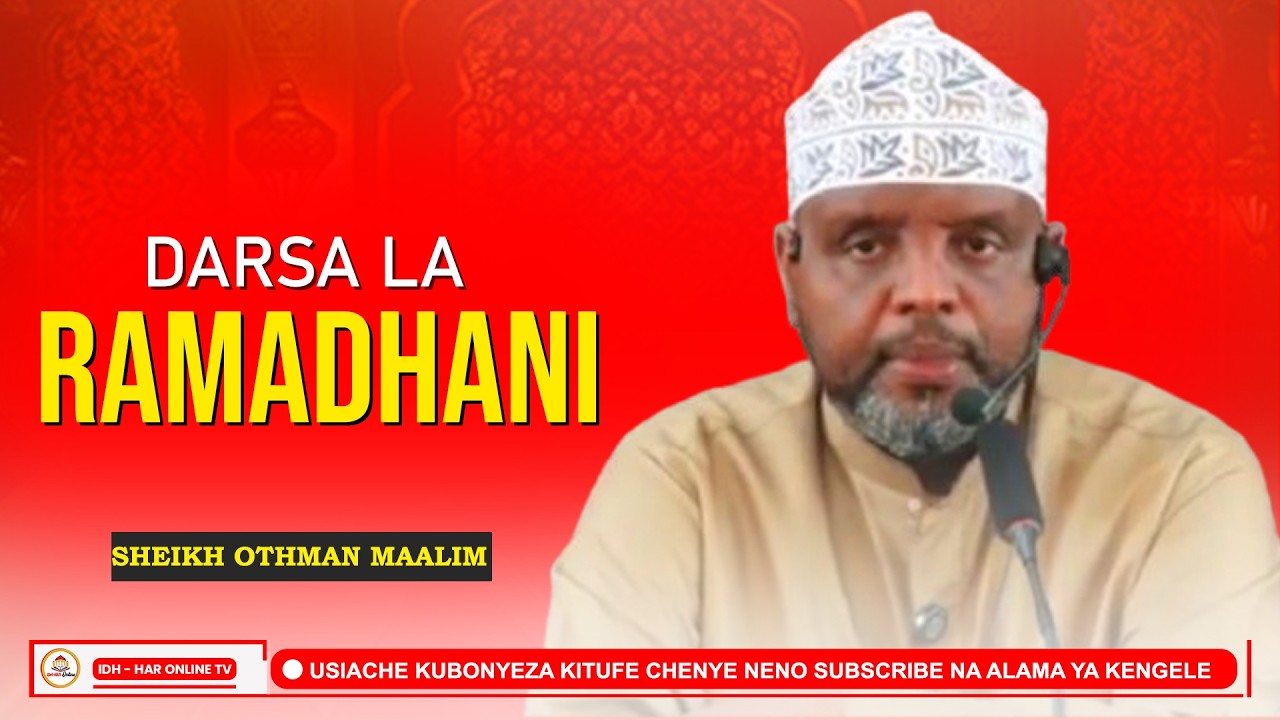 #LIVE🔴 DARSA LA  SABA NDANI YA MWEZI MTUKUFU WA RAMADHANI  //Sheikh Othman Maalim