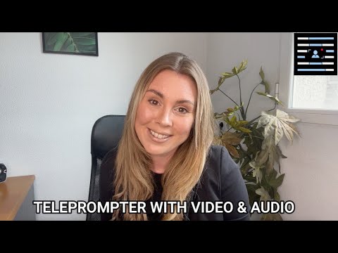 Teleprompter dengan Video Audio