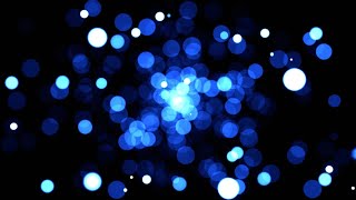 Neon Blue Bokeh Particle Background  Satisfying  Lights  Abstract Loop  Free  4k Screensaver