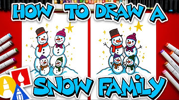 How To Draw A Snow Family