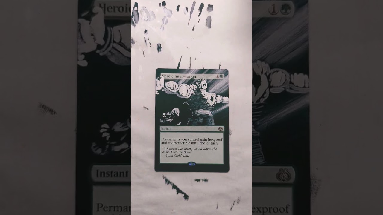 Altered Art Heroic Intervention - Piccolo Saves Gohan - Dragonball Z - EDH MTG 