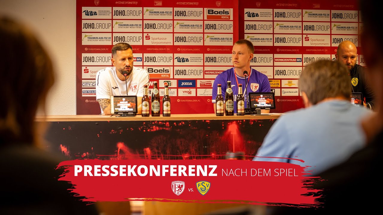 PRESSEKONFERENZ nach dem Spiel | Greifswalder FC vs. FSV Luckenwalde | Regionalliga Nordost