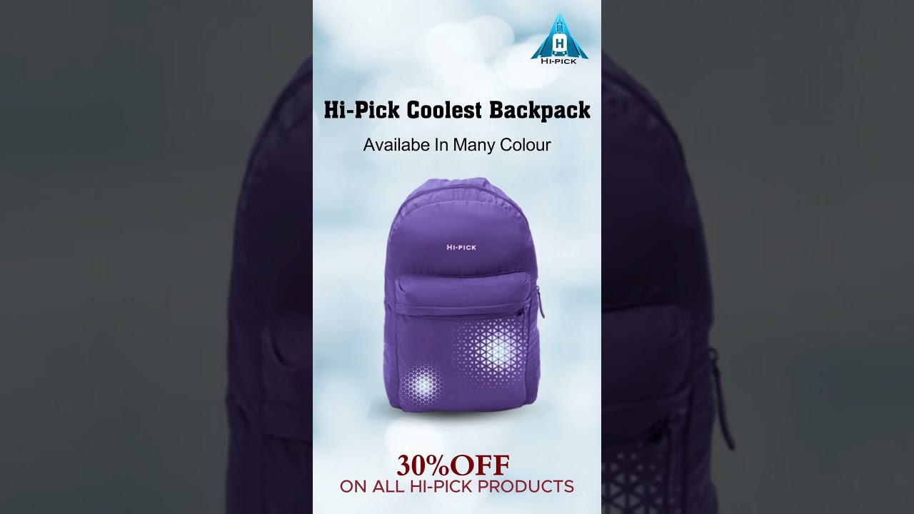 Hi-Pick Multi-Color Travel Backpack - Stylish & Comfortable  display picture 2