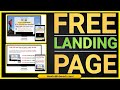 How to Create a FREE Affiliate Marketing Landing Page | Free Landing Page Builder For Beginners