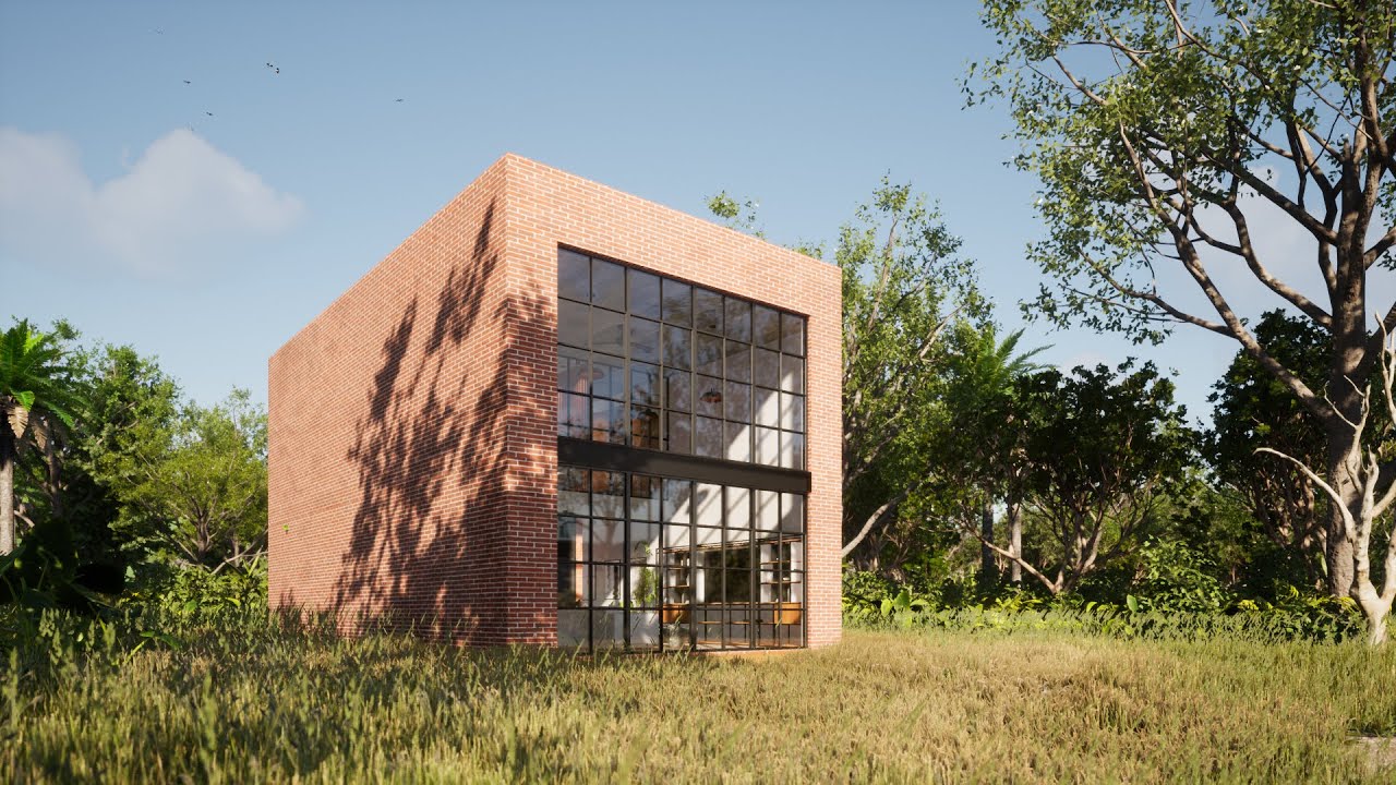 Small Industrial Loft Lake House | 2 Bedrooms (6.5 X12.5 Meters)