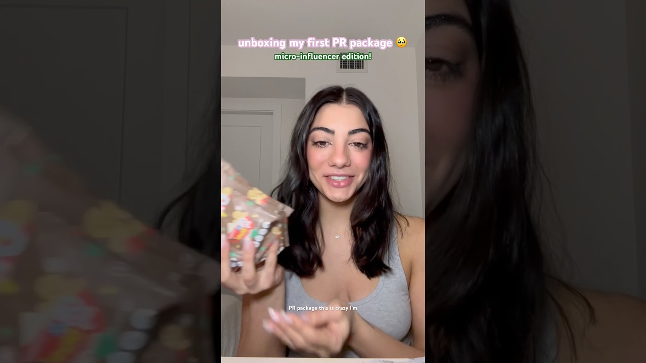 unboxing my first ever PR package as a micro influencer 🥹 