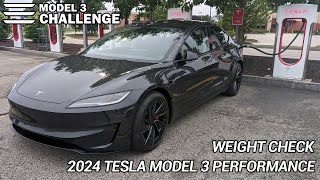 Curb Weight - 2024 Tesla Model 3 Performance Weight Check