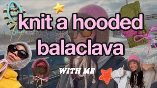 knit a hooded balaclava with me with invisible seam ★ my first pattern release! link to download ★
