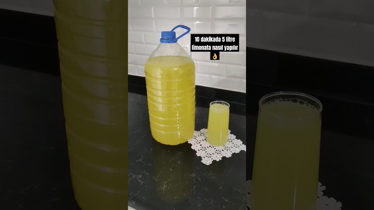 10 dakikada 5 litre limonata nasıl yapılır 👌limonata tarifi
