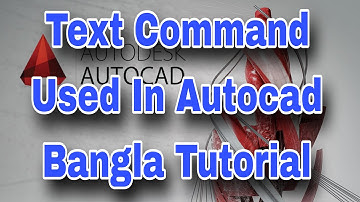 How to use Text Command in Autocad Bangla Tutorial 2024