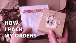 HOW I PACK MY ORDERS - jewelry packaging ideas for small business.