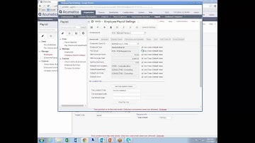 Acumatica Cloud Payroll - A Sneak Preview