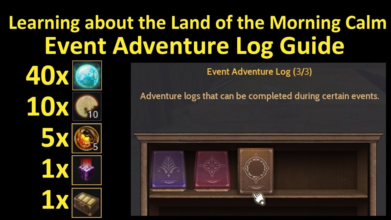 Event Adventure Log 3, Learning About the Land of the Morning Calm