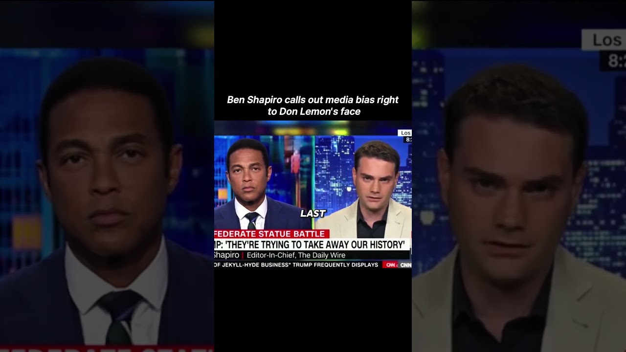Ben Shapiro calls out media bias right to Don Lemon’s face 😳 #benshapiro