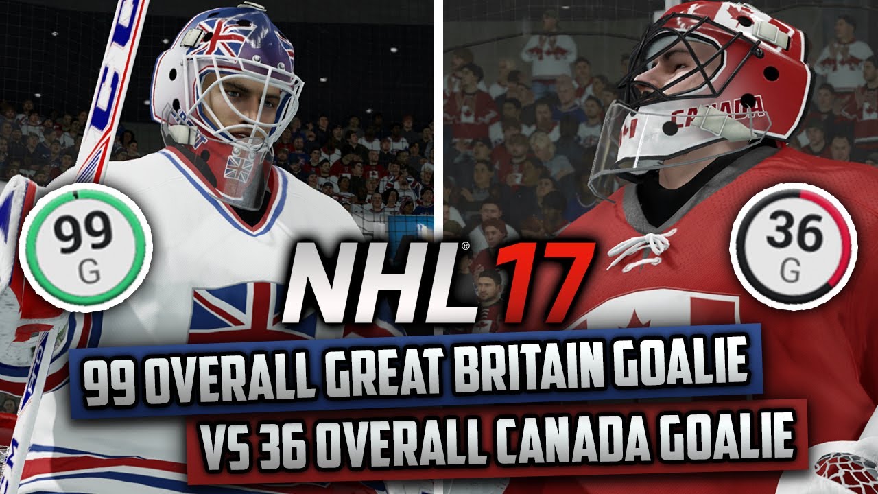 What If Great Britain Had a 99 Overall Goalie and Canada Had a 36 Overall Goalie? (NHL 17 Challenge)