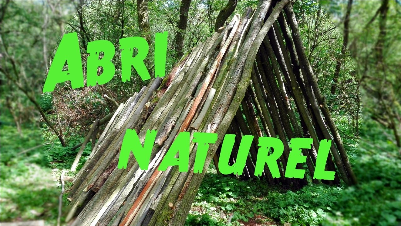 Construction d'un abri naturel pour le camp permanent : Building a natural shelter : BBN