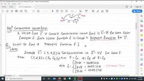 $16.3: The Fundamental Theorem for Line Integral | Calculus 3 Lecture – Dr. Dahal