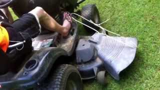 Craftsman riding mower tip easy clipping no bagger or sweep