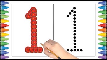 [숫자 놀이] 유아와 아이들을 위한 숫자 1부터 10까지 쓰기 | Write number 1 to 10 | Learn numbers | abcd | a for apple