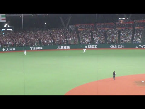 楽天 阿部寿樹 ツーベースヒット後、辰己涼介 タイムリースリーベースヒット　西武 vs 楽天　2023年9月27日(水)