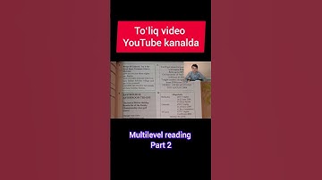 👆👆 toʻliq video | Multilevel reading part 2 | Mr Maxsud | English Max