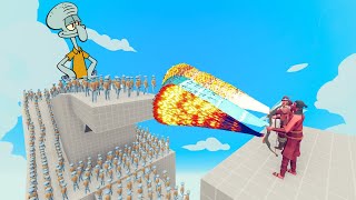 100X Squidward Vs 3X Every God - Totally Accurate Battle Simulator Tabs