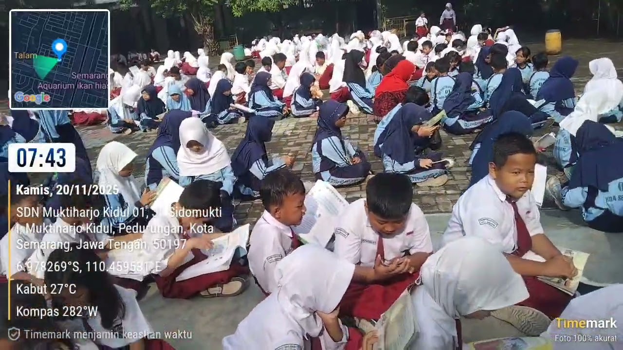 Pembiasaan Pagi di SDN Muktiharjo Kidul 01 