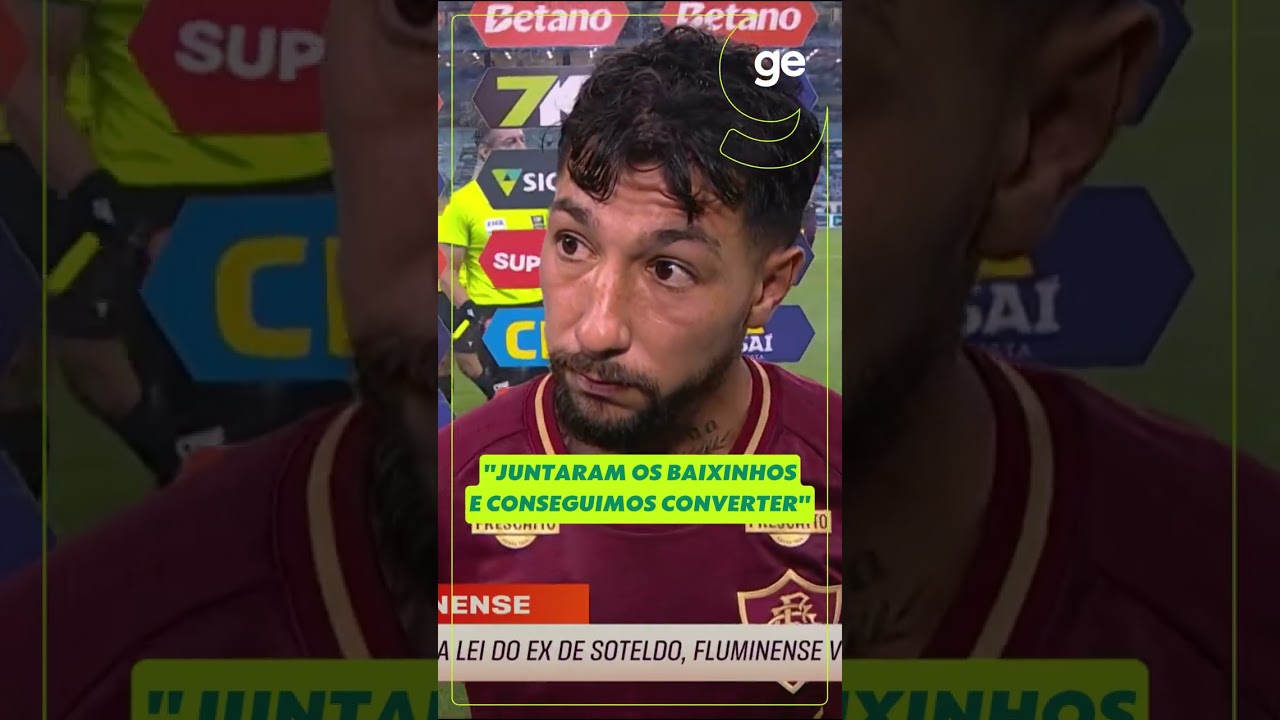 LUCHO ACOSTA CELEBRA VITÓRIA DO FLUMINENSE SOBRE O GRÊMIO | #shorts | ge.globo