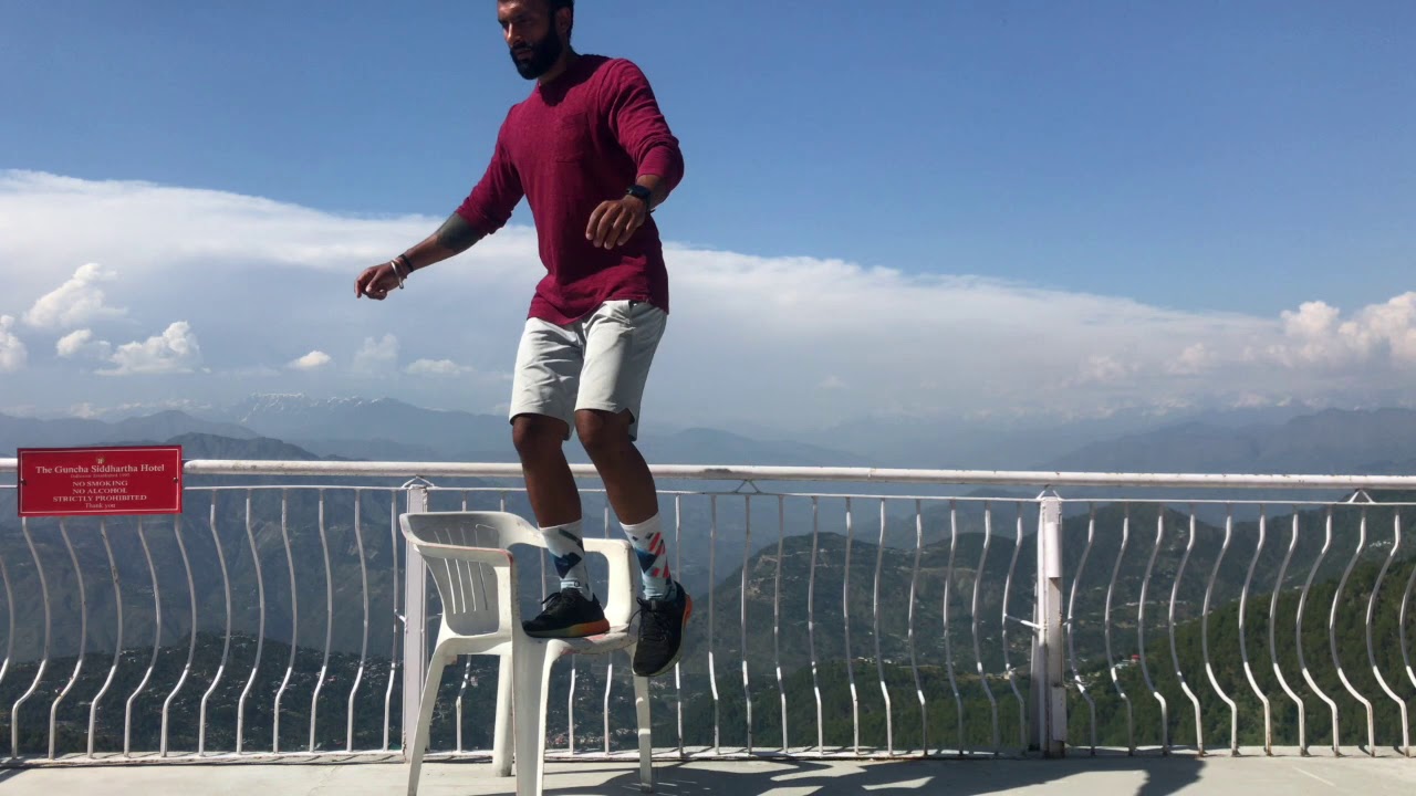 SIDE STEP UP WITH KNEE RAISE - YouTube