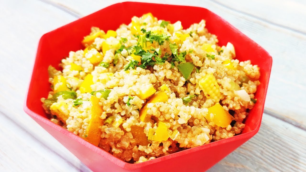 Quinoa with Roasted Vegetables Vegan Quinoa Rice Recipe Quinoa and