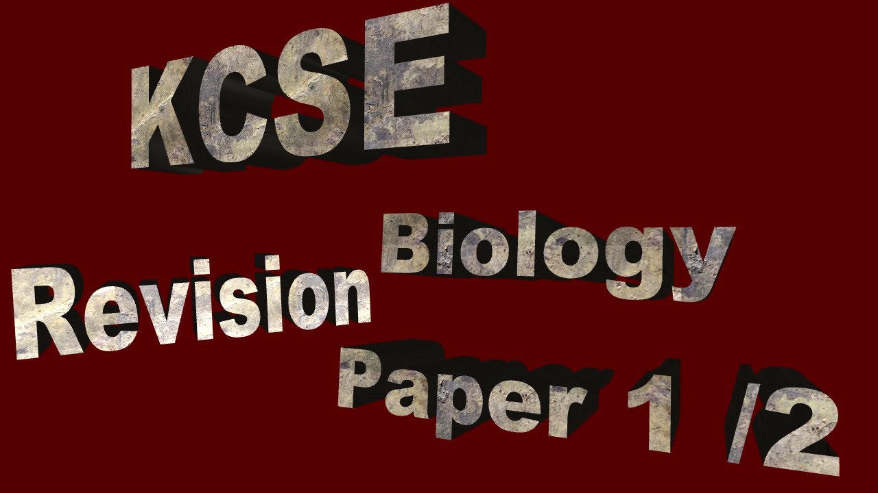 biology kcse essay questions