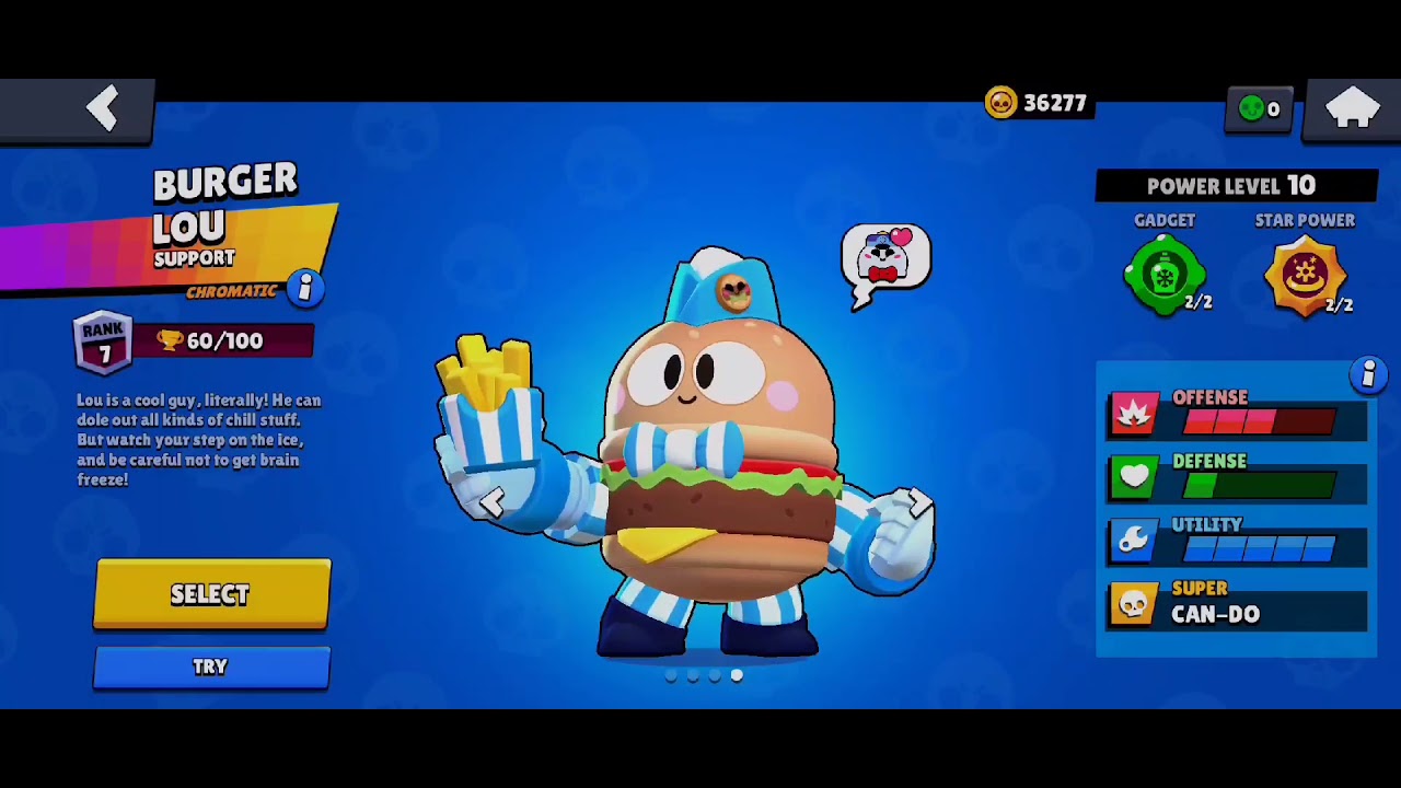 Burger Lou Winning And Losing Animation! Brawl Stars 