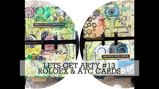 LET'S GET ARTY #13 NEW Abstract Art kit, Rolodex & ATC cards